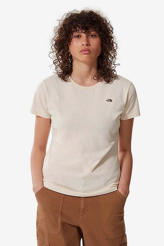 beige The North Face cotton T-shirt W S/S Scrap Tee Women’s