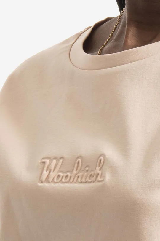 narančasta Pamučna majica Woolrich  Logo T-shirt