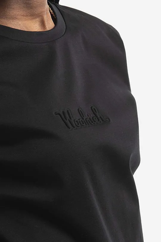 Bavlněné tričko Woolrich Logo T-shirt CFWWTE0056FRUT297 Dámský