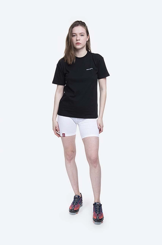 Carhartt WIP cotton T-shirt Script Embroidery black