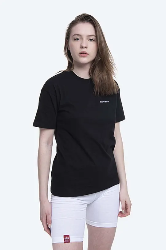 Bavlněné tričko Carhartt WIP Script Embroidery Dámský