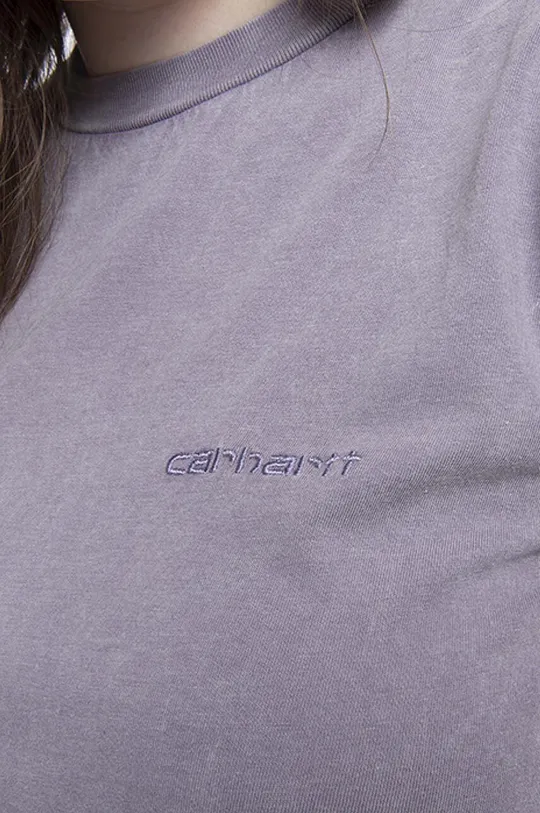 Bavlněné tričko Carhartt WIP Mosby Script Dámský