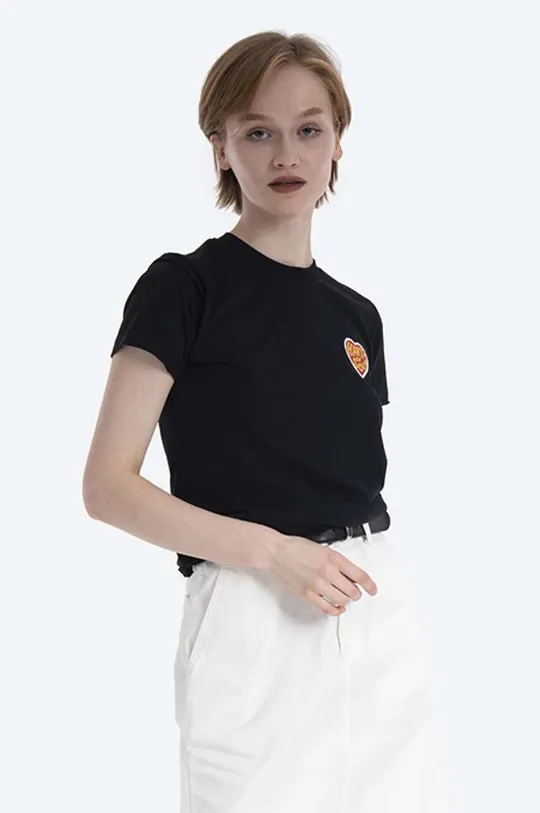 black Carhartt WIP cotton T-shirt Hartt Of Soul Women’s