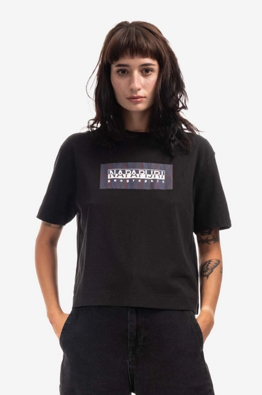 black Napapijri cotton t-shirt Women’s