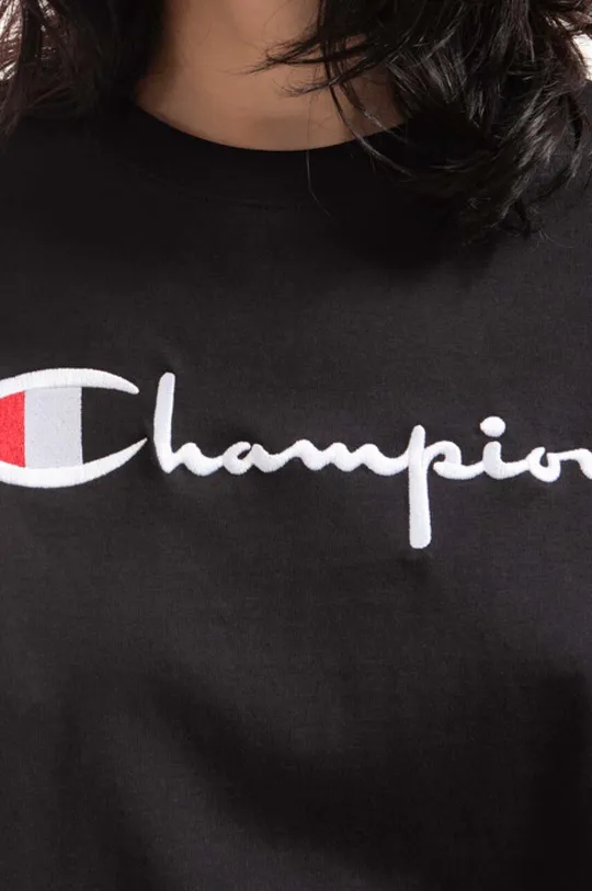 black Champion cotton T-shirt Crewneck