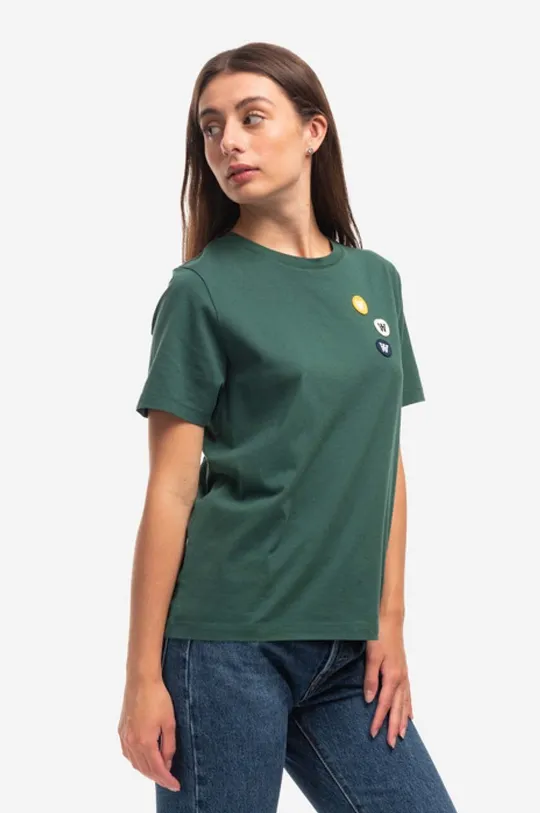 Памучна тениска Wood Wood Mia Patches T-Shirt Жіночий