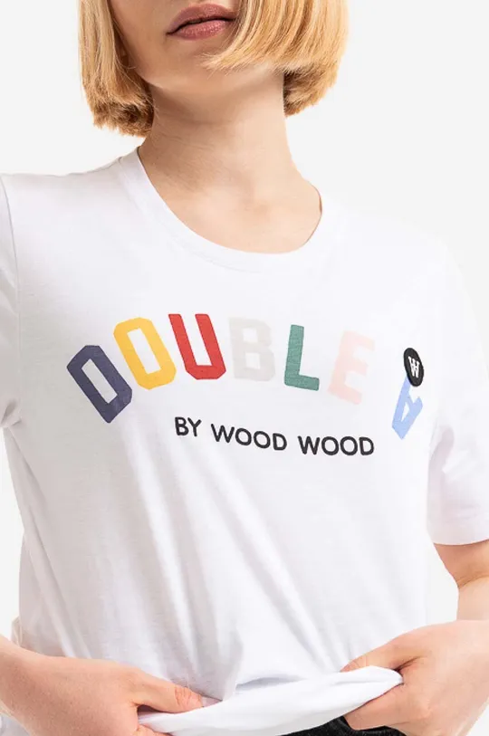 белый Хлопковая футболка Wood Wood Mia Arch T-shirt