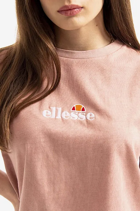 roza Pamučna majica Ellesse