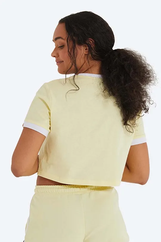 Bavlnené tričko Ellesse žltá