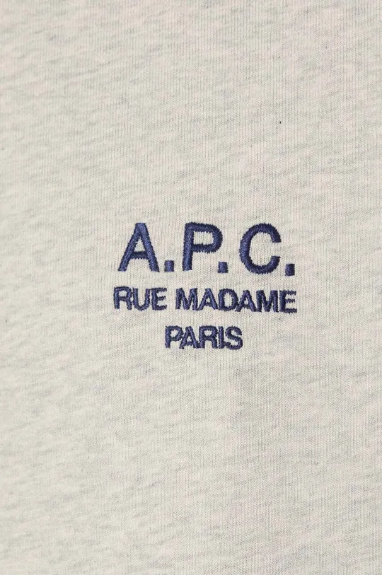 сив Памучна тениска A.P.C. Denise