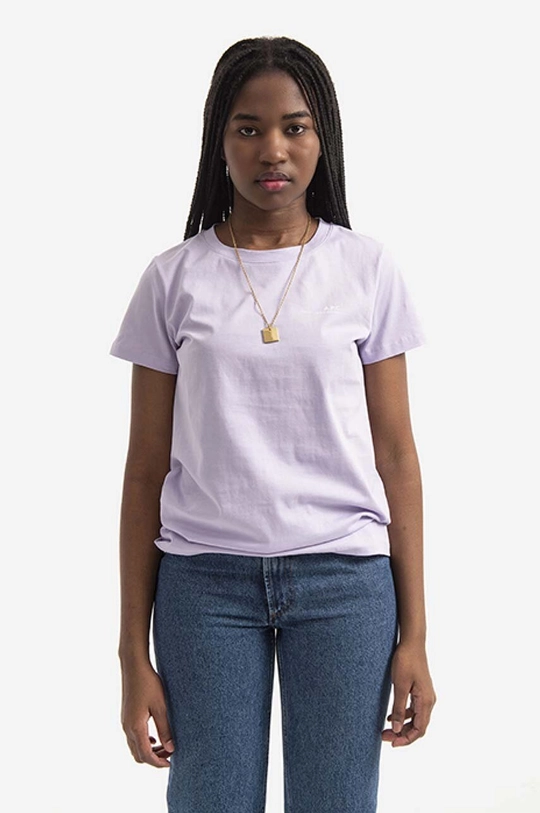 violet A.P.C. tricou din bumbac Item F De femei