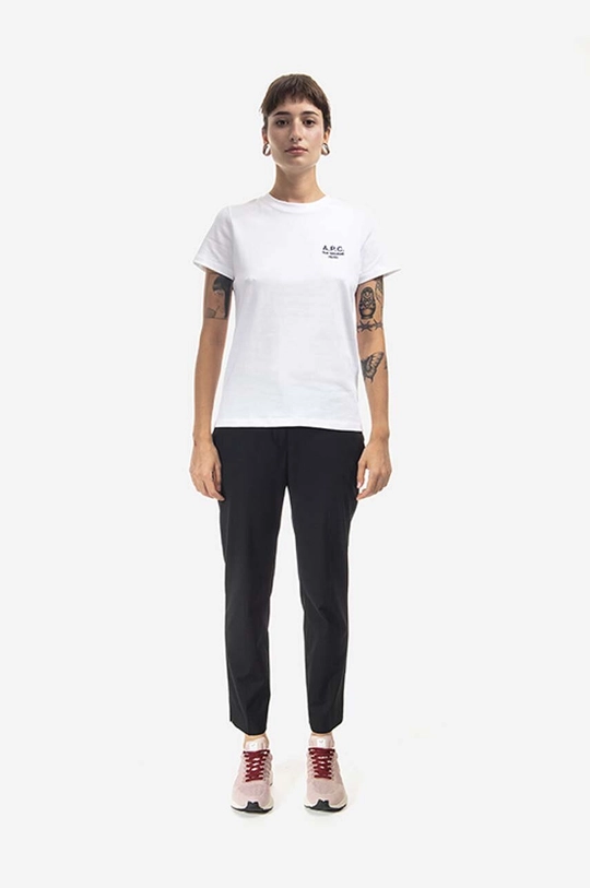 A.P.C. t-shirt bawełniany Denise biały