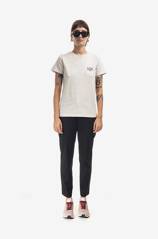 A.P.C. t-shirt in cotone Denise grigio