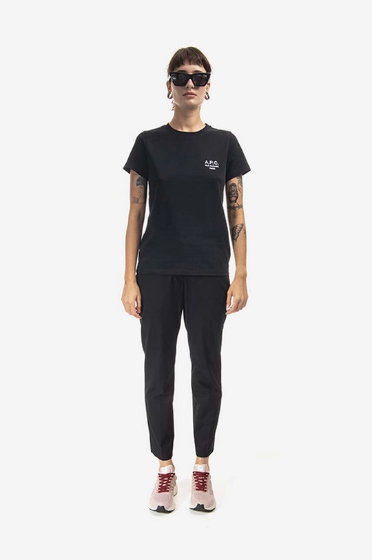 A.P.C. cotton T-shirt Denise black