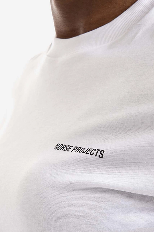 λευκό Βαμβακερό μπλουζάκι Norse Projects Gro Logo