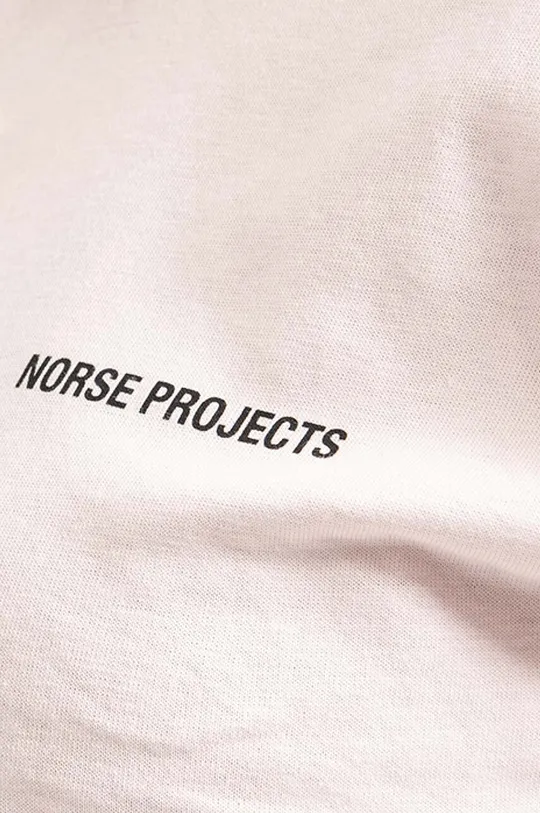 ροζ Βαμβακερό μπλουζάκι Norse Projects Gro Logo