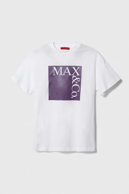 λευκό Βαμβακερό μπλουζάκι MAX&Co. Γυναικεία