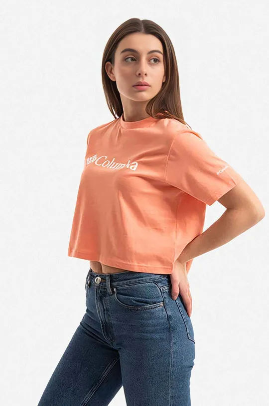 Columbia cotton t-shirt North Cascades Cropped Tee Women’s