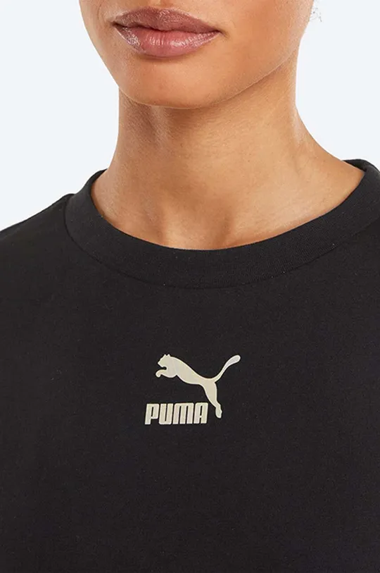 Puma cotton t-shirt CLSX Boyfriend Tee  100% Cotton