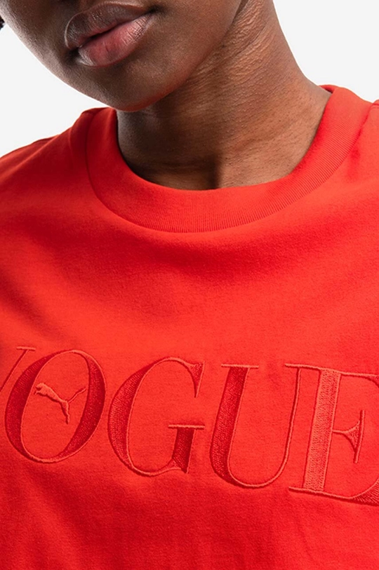 czerwony Puma t-shirt x Vogue Graphic