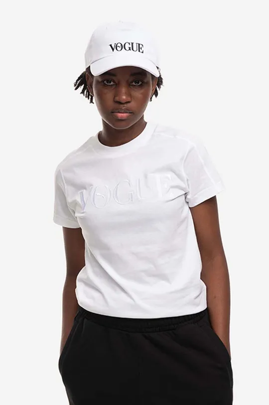 biały Puma t-shirt x Vogue Regular Tee Damski