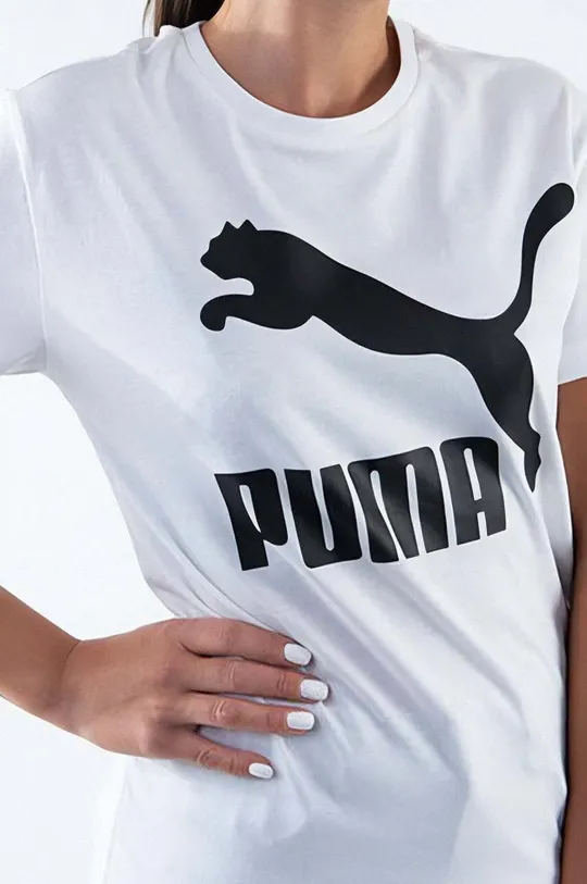 Puma t-shirt bawełniany Classics Logo Tee 100 % Bawełna