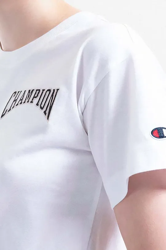 белый Хлопковая футболка Champion