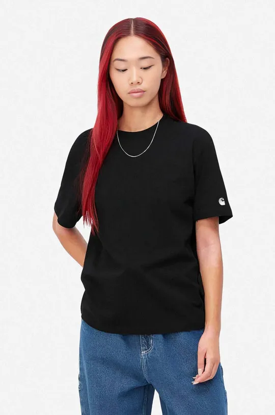 czarny Carhartt WIP t-shirt bawełniany Damski
