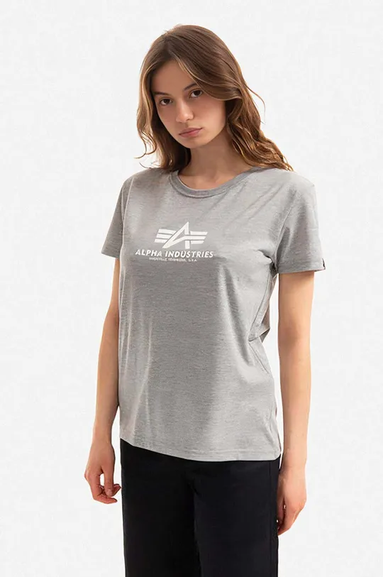 Βαμβακερό μπλουζάκι Alpha Industries Γυναικεία