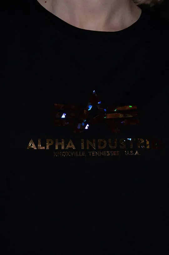 Alpha Industries t-shirt bawełniany New Basic T Hol. Print Wmn Damski