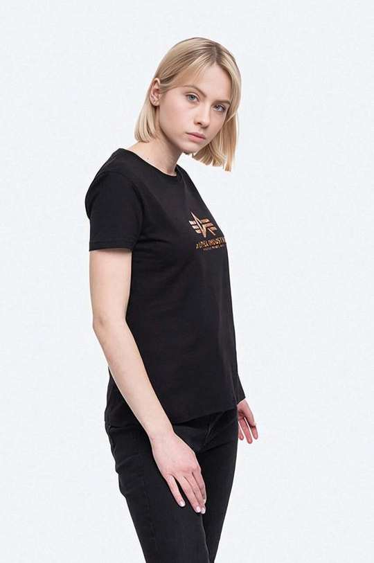 Bombažna kratka majica Alpha Industries New Basic T Hol. Print Wmn