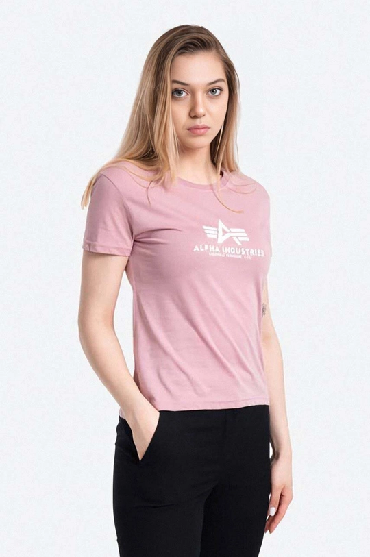 Βαμβακερό μπλουζάκι Alpha Industries New Basic T Wmn