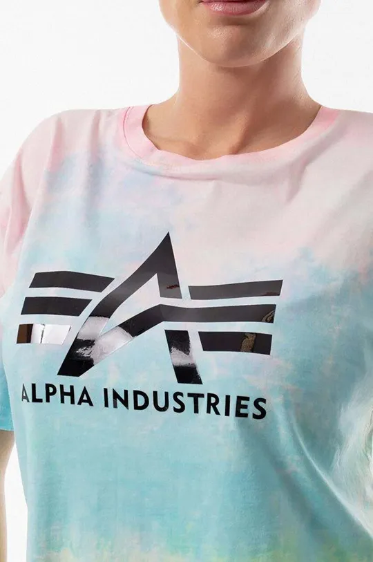 Βαμβακερό μπλουζάκι Alpha Industries Big A Batik T Wmn  100% Βαμβάκι