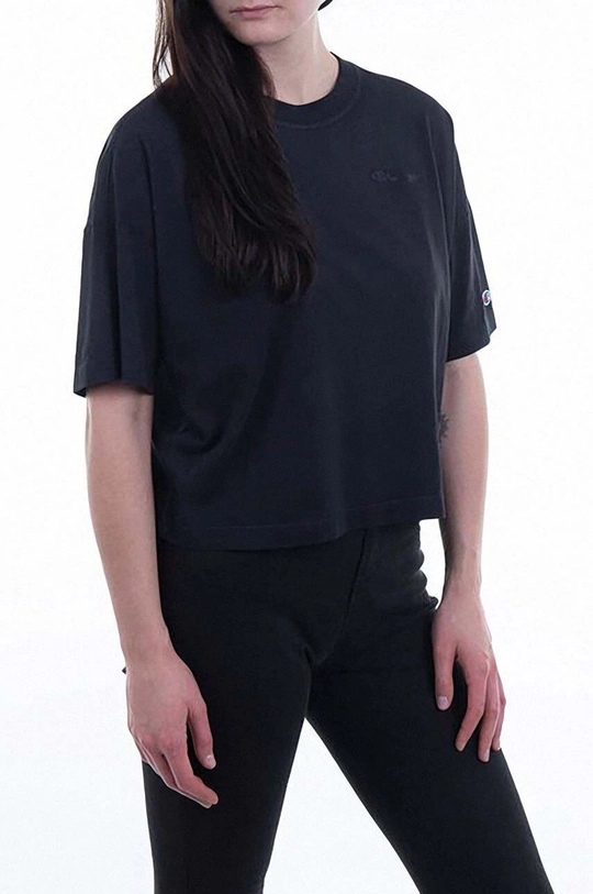 black Champion cotton t-shirt