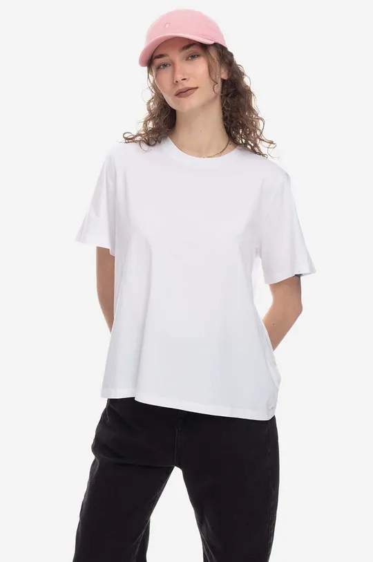 Bavlnené tričko Woolrich Woolrich Logo T-shirt  100 % Bavlna