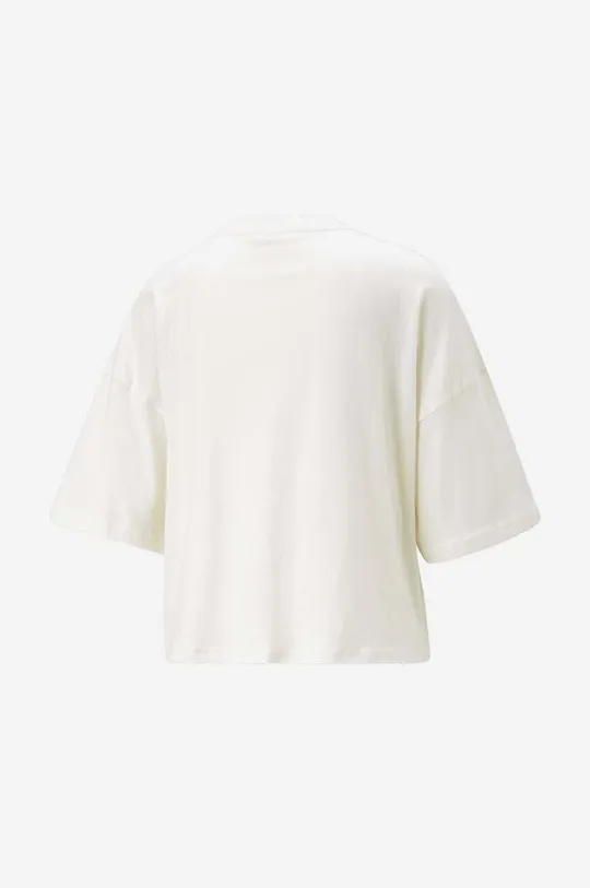 Bavlněné tričko Puma bílá