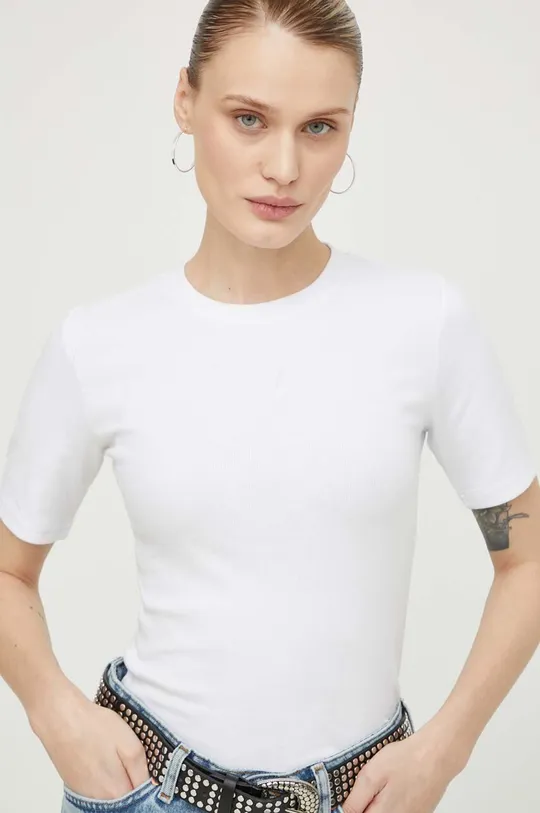 λευκό Μπλουζάκι Samsoe Samsoe Γυναικεία