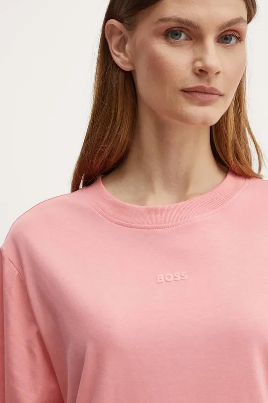 Boss Orange t-shirt bawełniany różowy