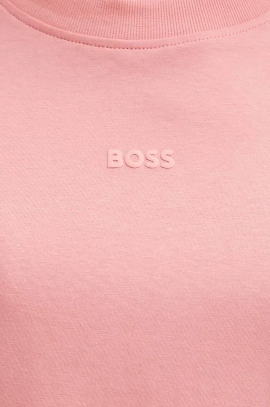 ružová Bavlnené tričko Boss Orange