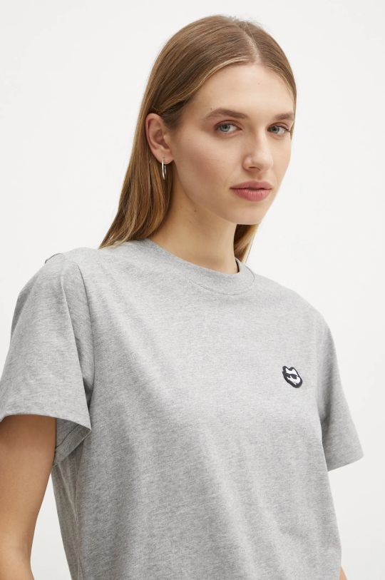 Odzież Karl Lagerfeld t-shirt bawełniany A1W17025 szary