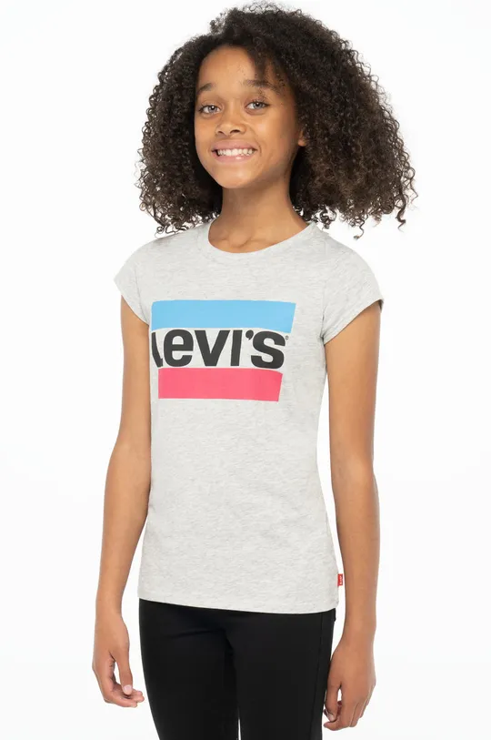 Otroški t-shirt Levi's siva