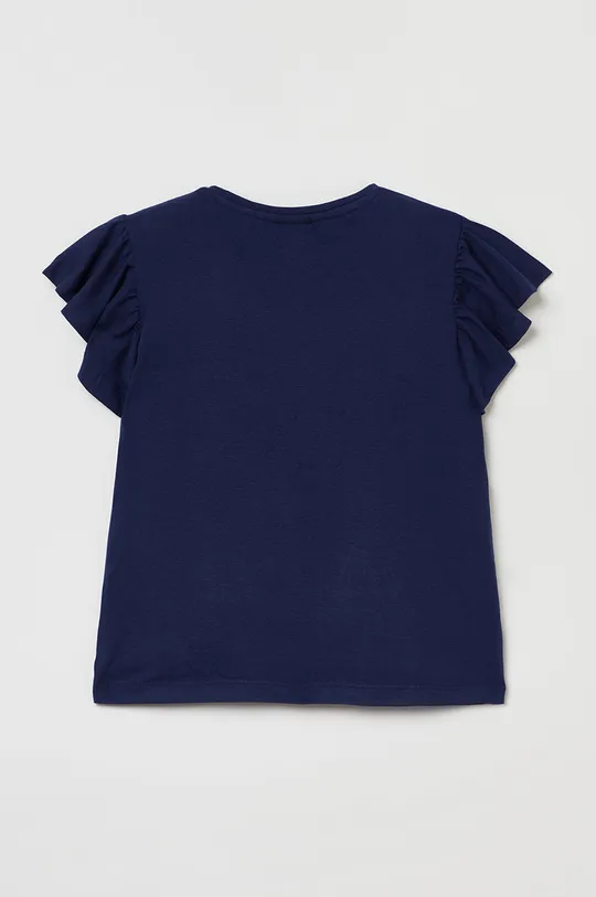 Дитяча бавовняна футболка OVS темно-синій