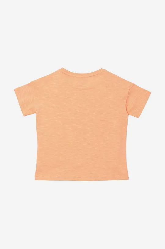 Detské bavlnené tričko Kenzo Kids Short Sleeves Tee-Shirt oranžová