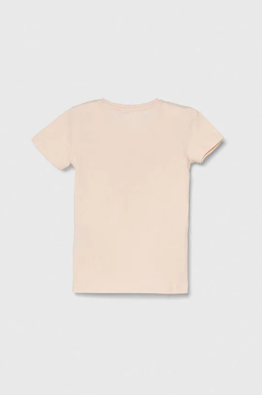 Хлопковая футболка Guess розовый