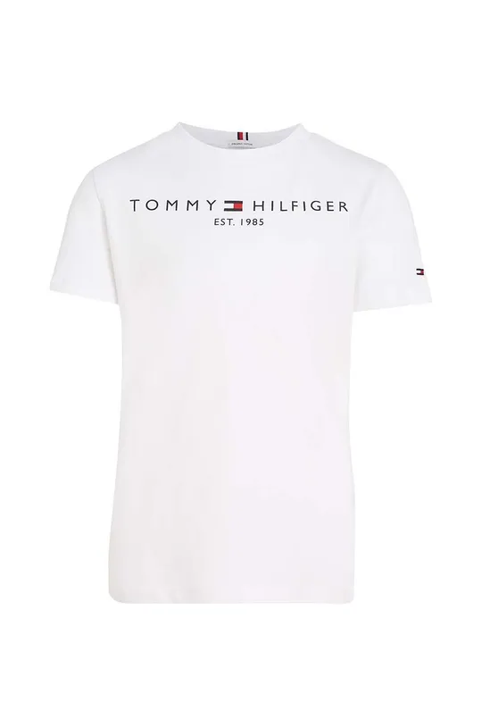 Dječja pamučna majica kratkih rukava Tommy Hilfiger bijela