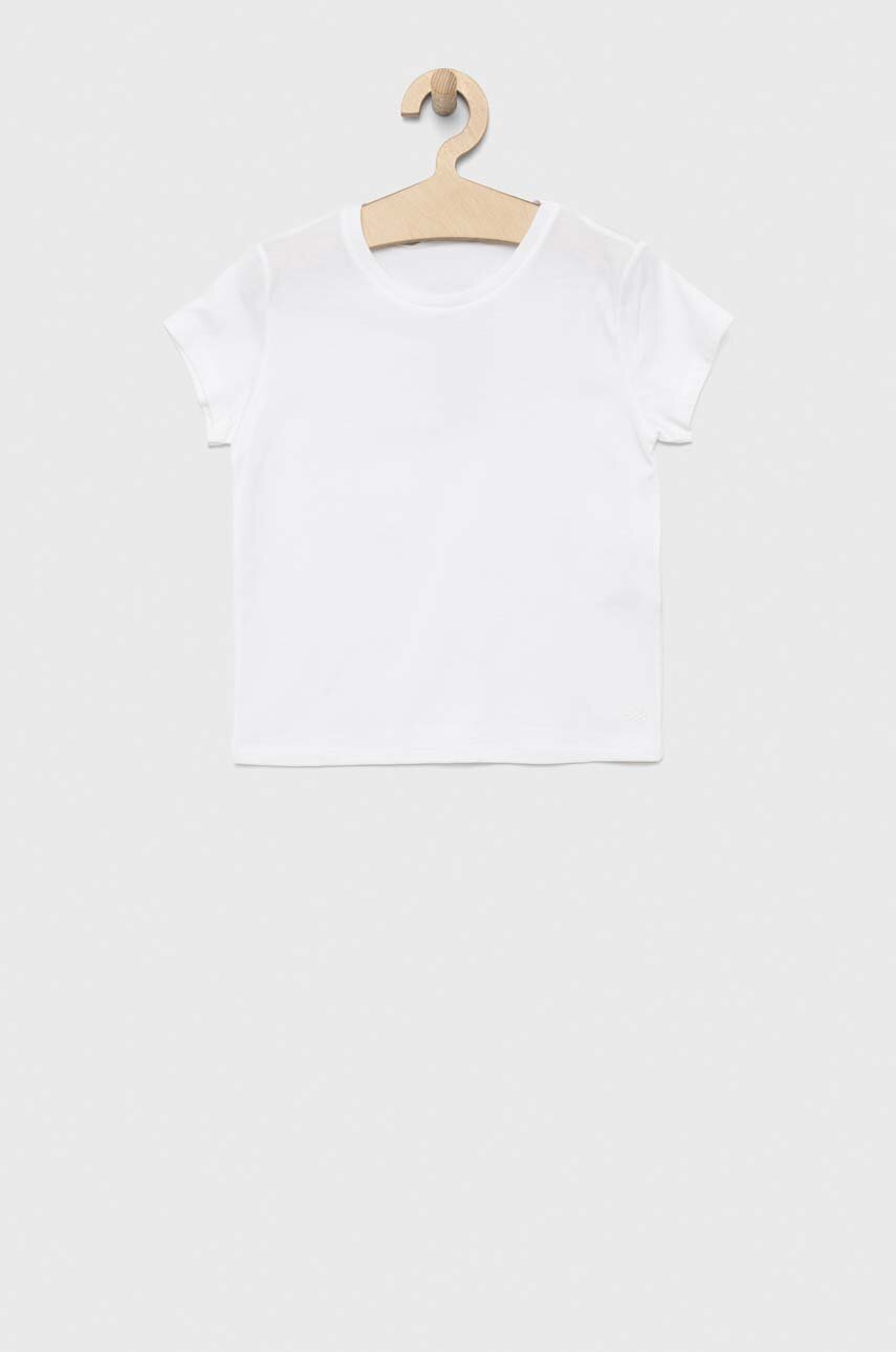 United Colors Of Benetton T-Shirt Fille Col Rond - Coton Confortable - Logo Brodé