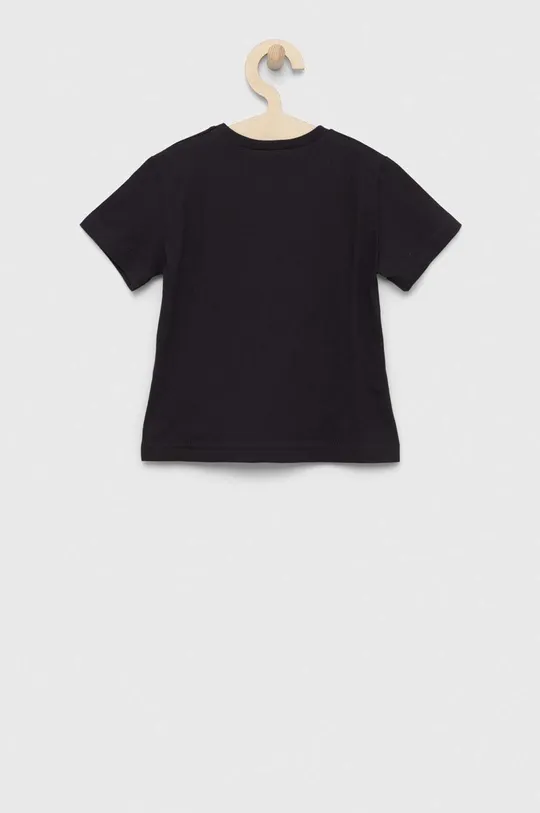 United Colors of Benetton t-shirt in cotone per bambini nero