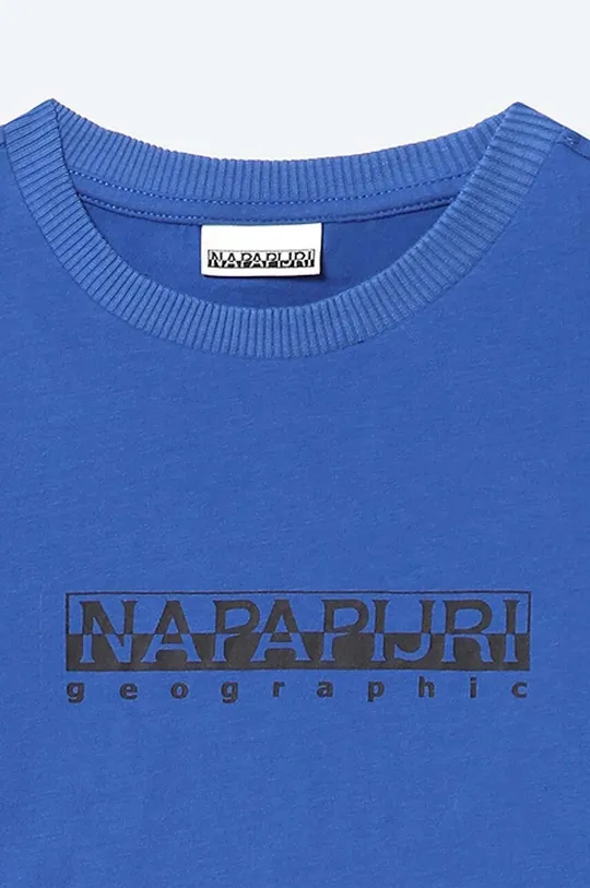 Παιδικό βαμβακερό μπλουζάκι Napapijri S-Box Ss  100% Βαμβάκι