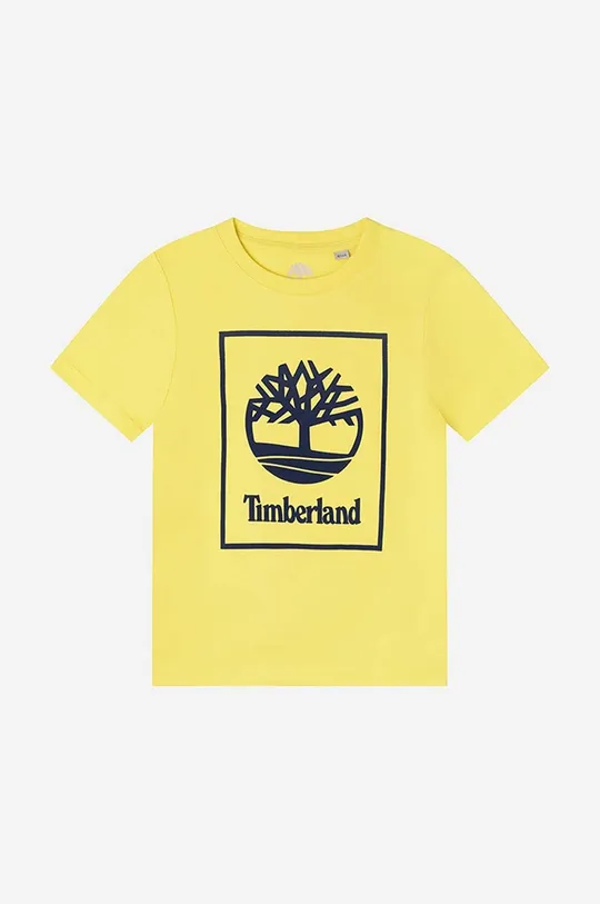κίτρινο Παιδικό βαμβακερό μπλουζάκι Timberland Παιδικά