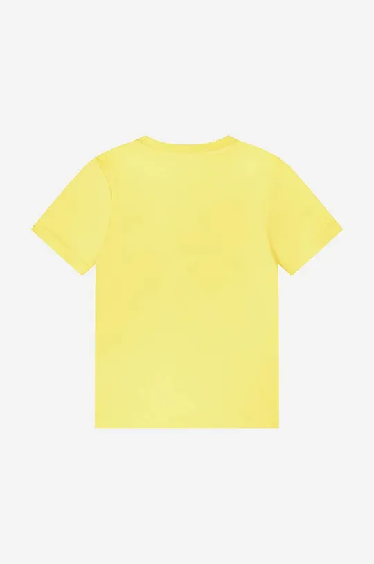 Παιδικό βαμβακερό μπλουζάκι Timberland κίτρινο